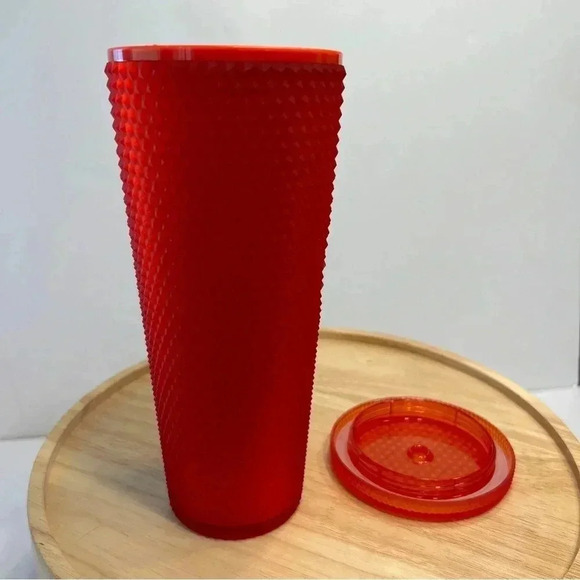 Starbucks‎ 2020 Studded Holiday Tumbler, 24oz - Matte Red- no straw - Picture 7 of 7